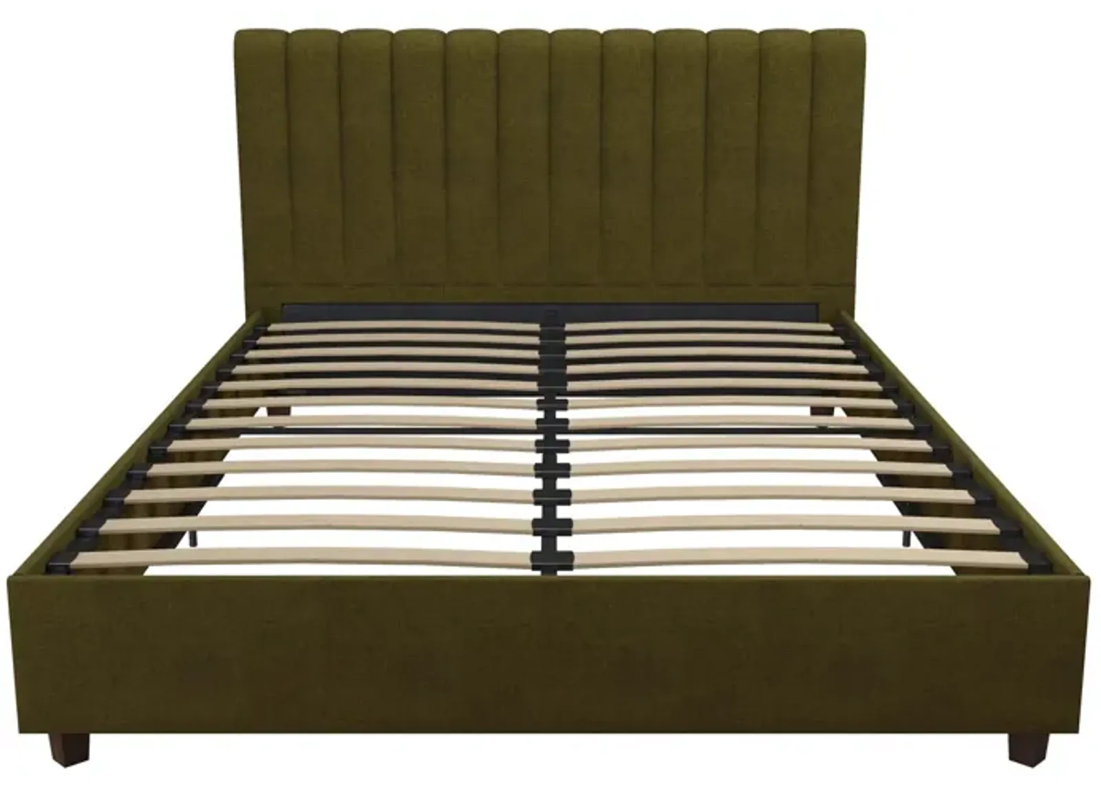 Brittany Upholstered Bed with Channel Tufted Headboard