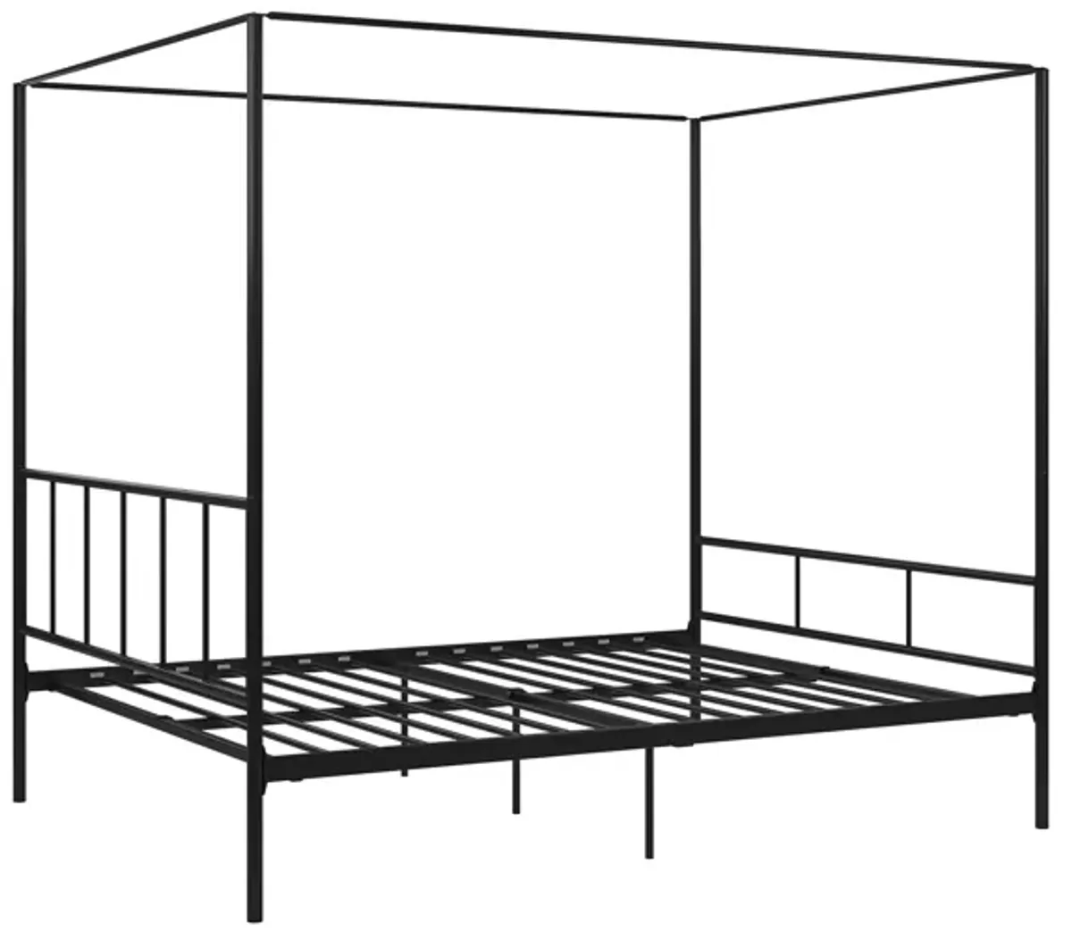 Marion Four Poster Metal Canopy Bed with Soft Clean Lines