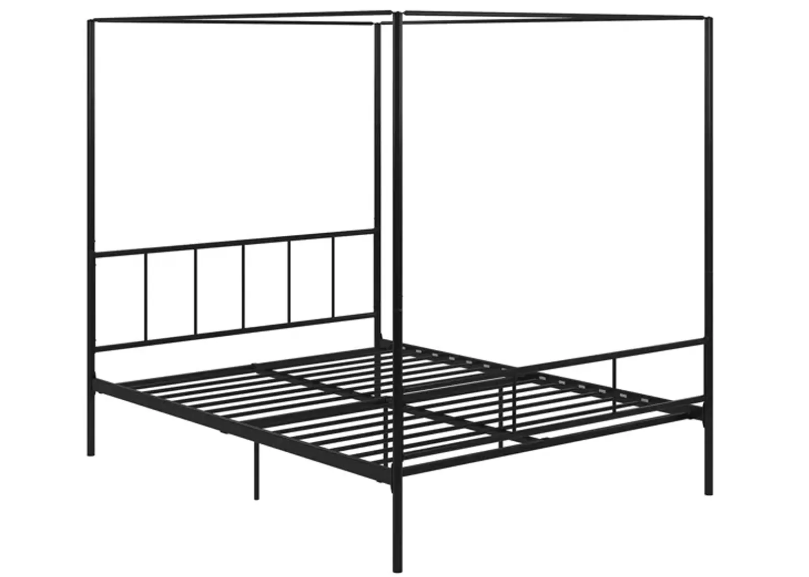 Marion Four Poster Metal Canopy Bed with Soft Clean Lines