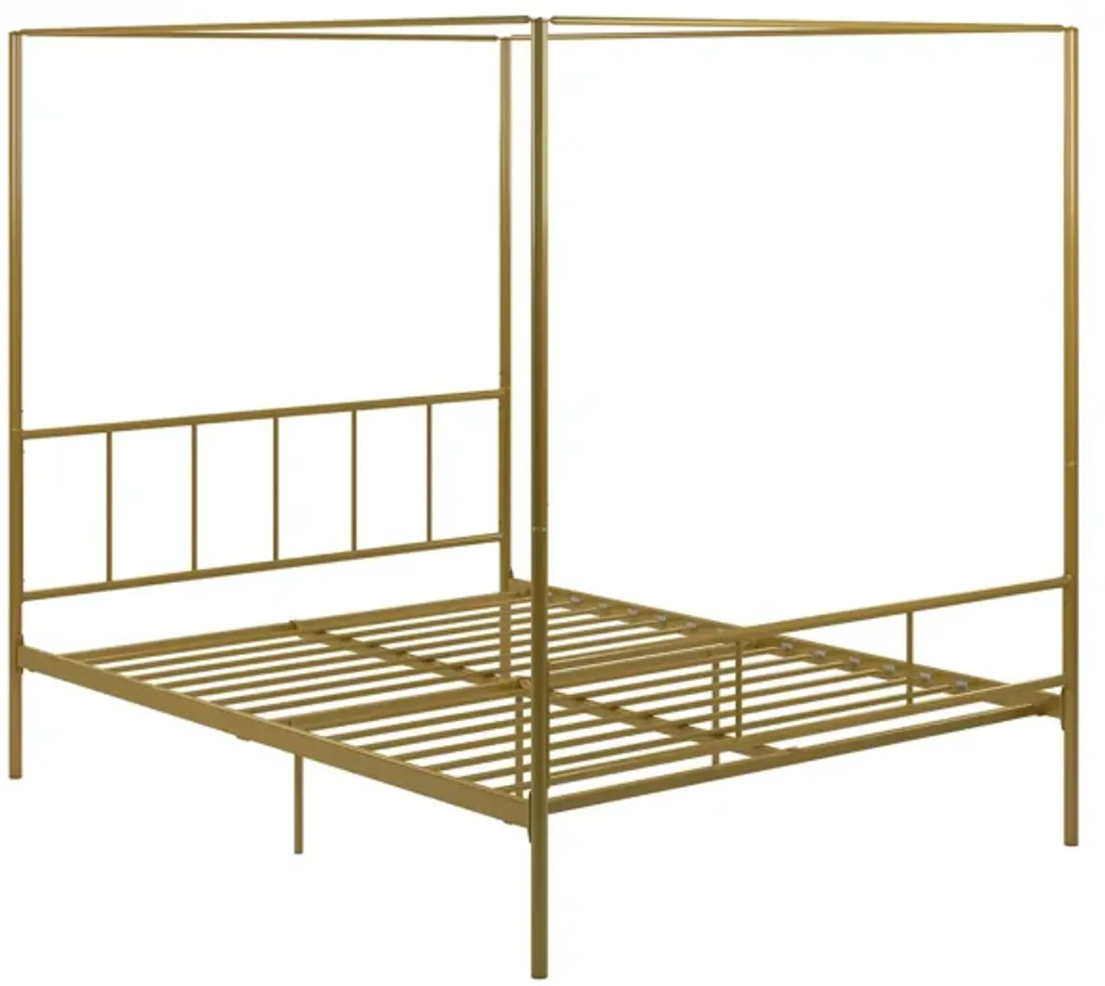 Marion Four Poster Metal Canopy Bed with Soft Clean Lines