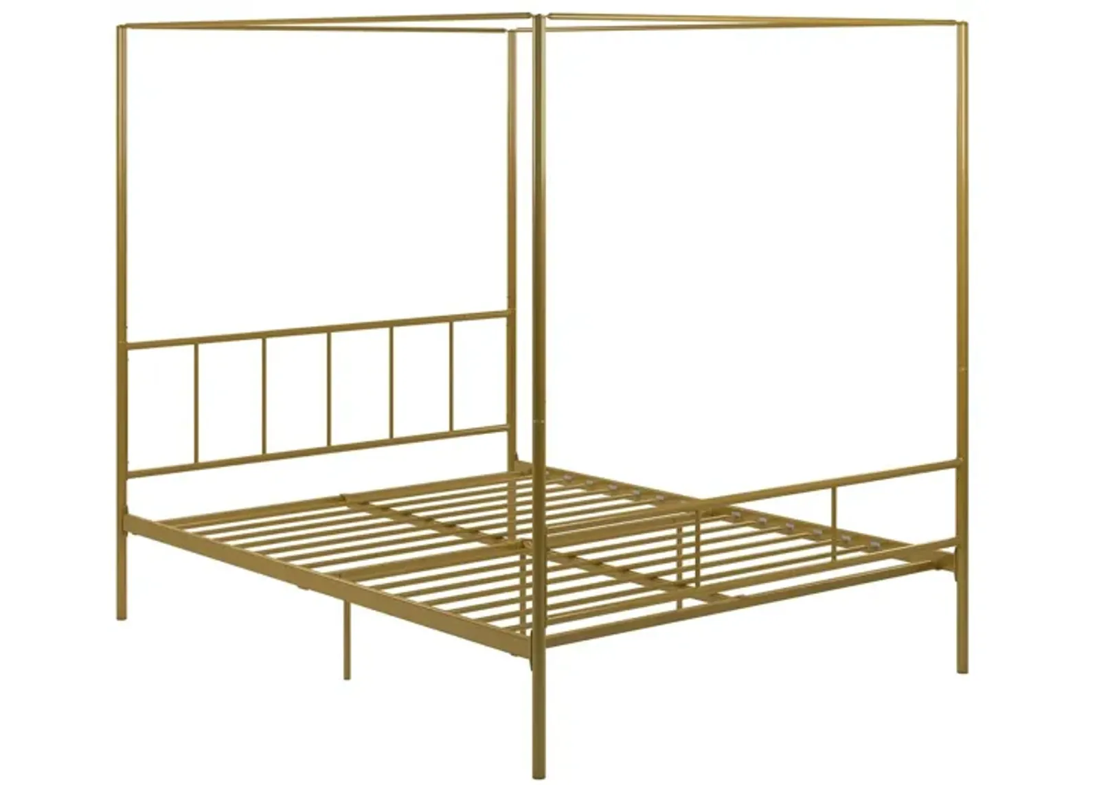 Marion Four Poster Metal Canopy Bed with Soft Clean Lines