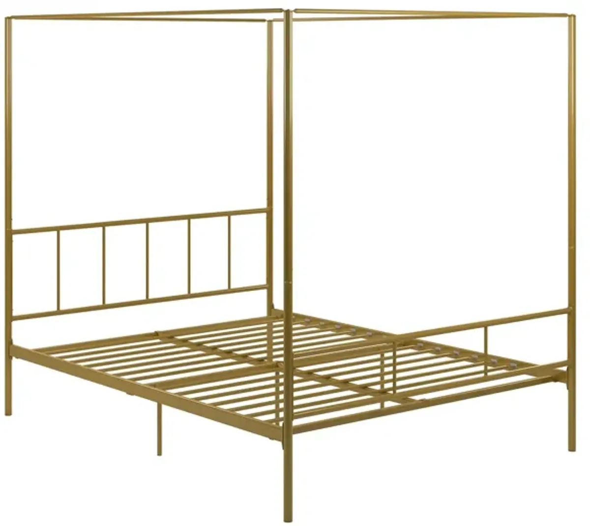 Marion Four Poster Metal Canopy Bed with Soft Clean Lines