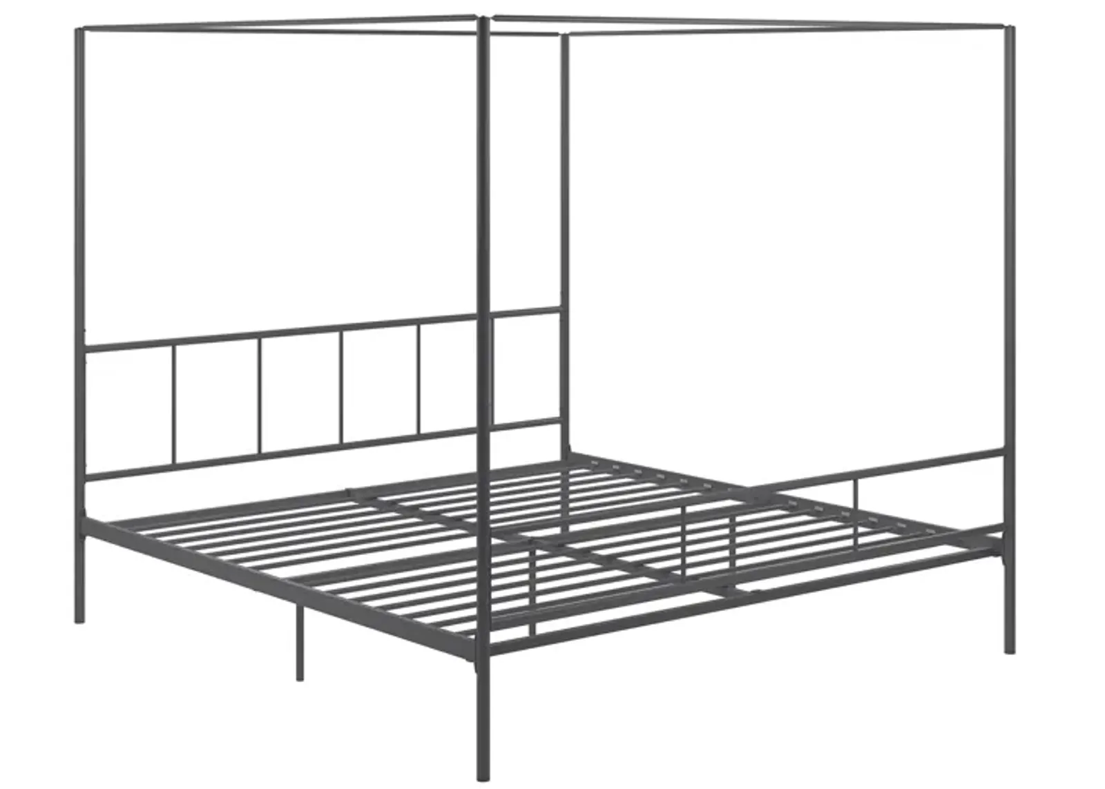 Marion Four Poster Metal Canopy Bed with Soft Clean Lines