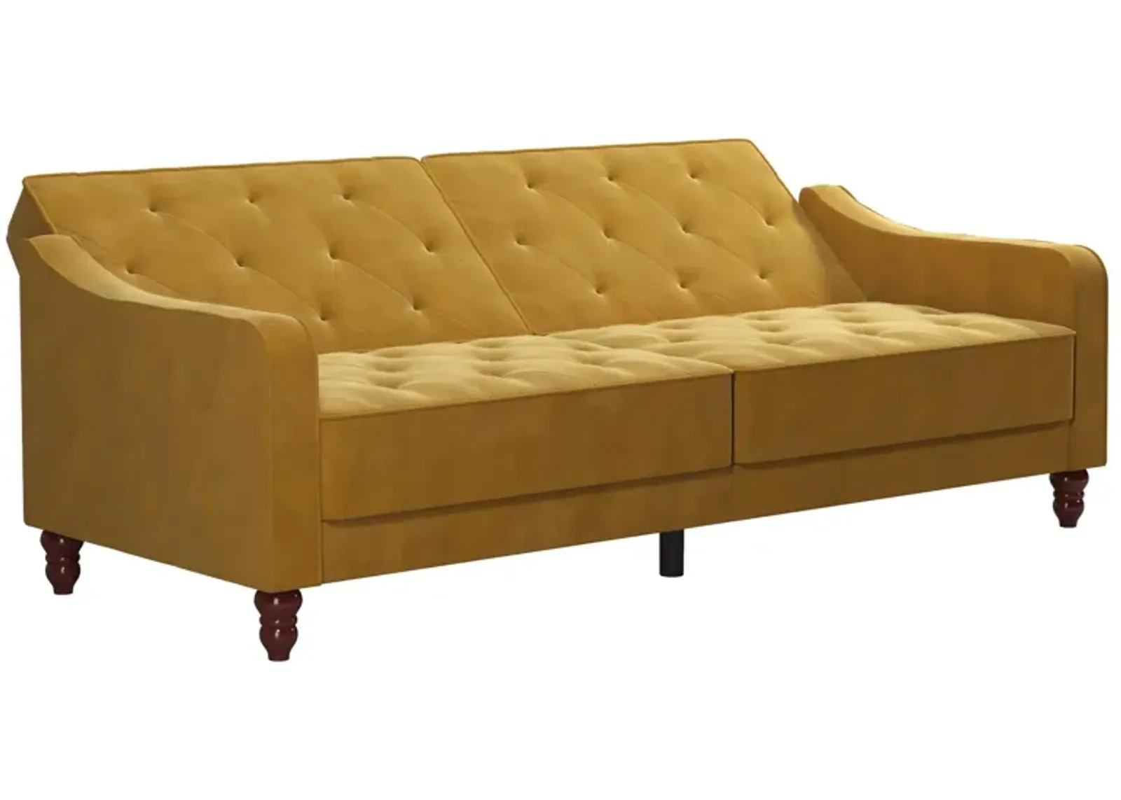 Vintage Tufted Split Back Futon