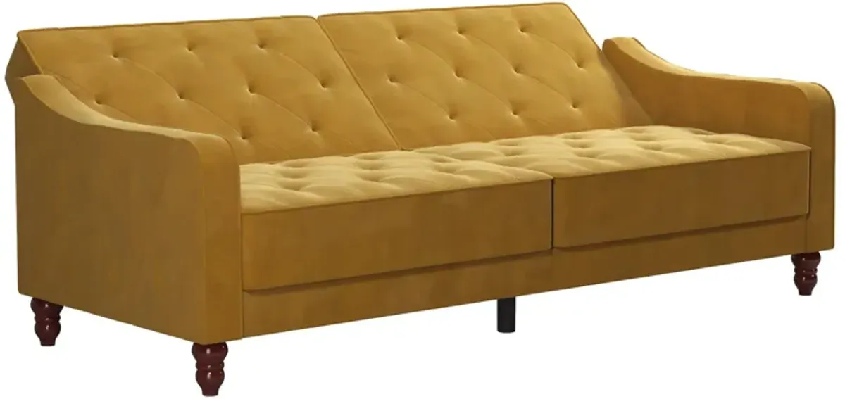 Vintage Tufted Split Back Futon