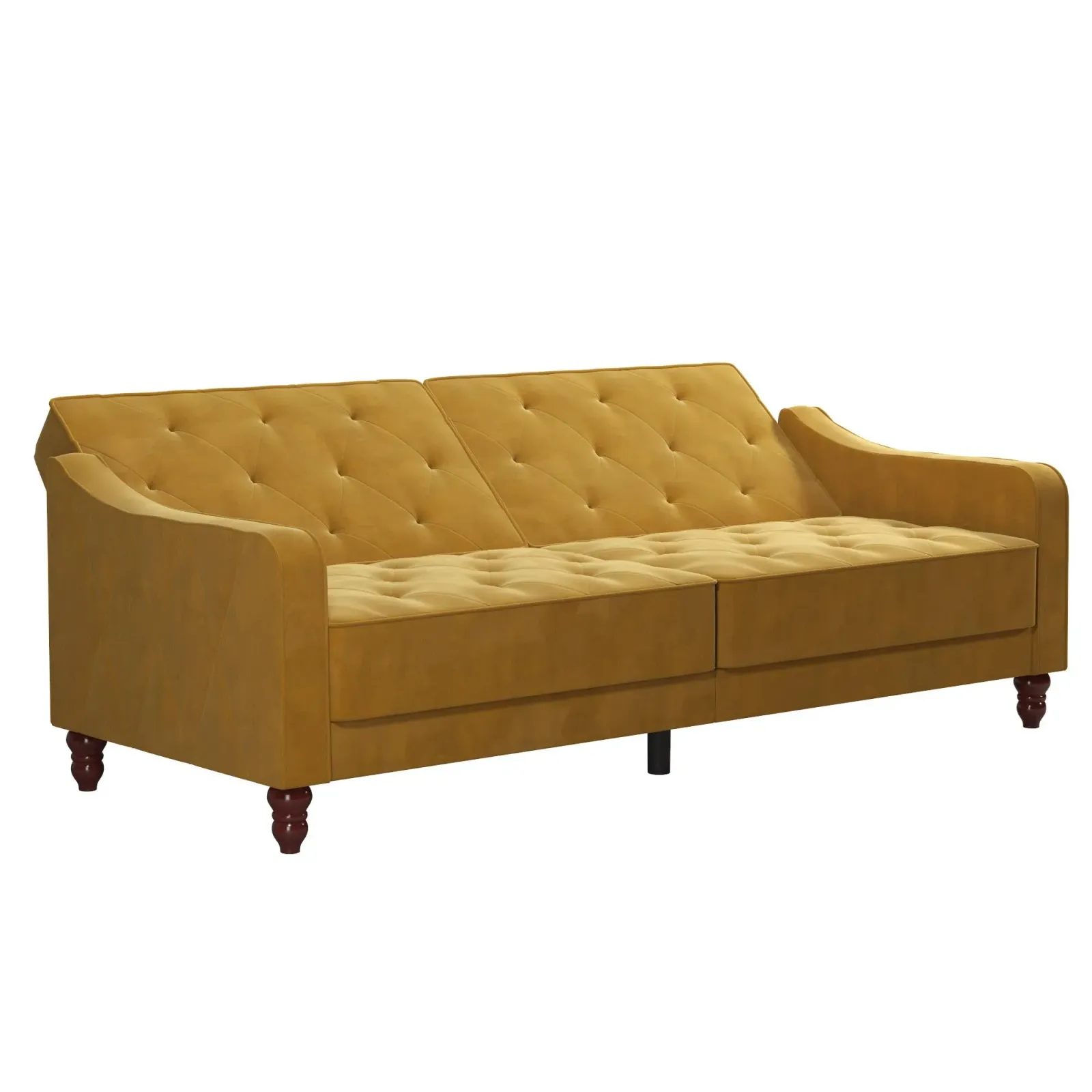 Vintage Tufted Split Back Futon