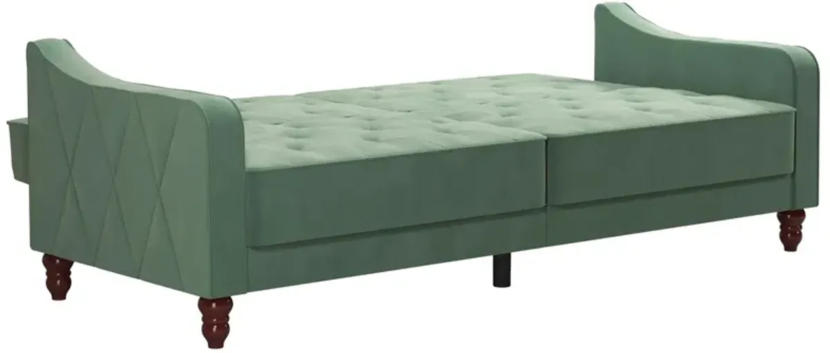 Vintage Tufted Split Back Futon