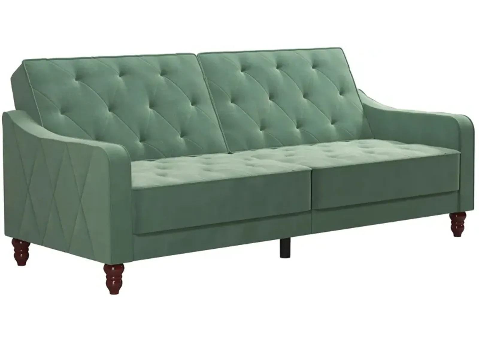 Vintage Tufted Split Back Futon