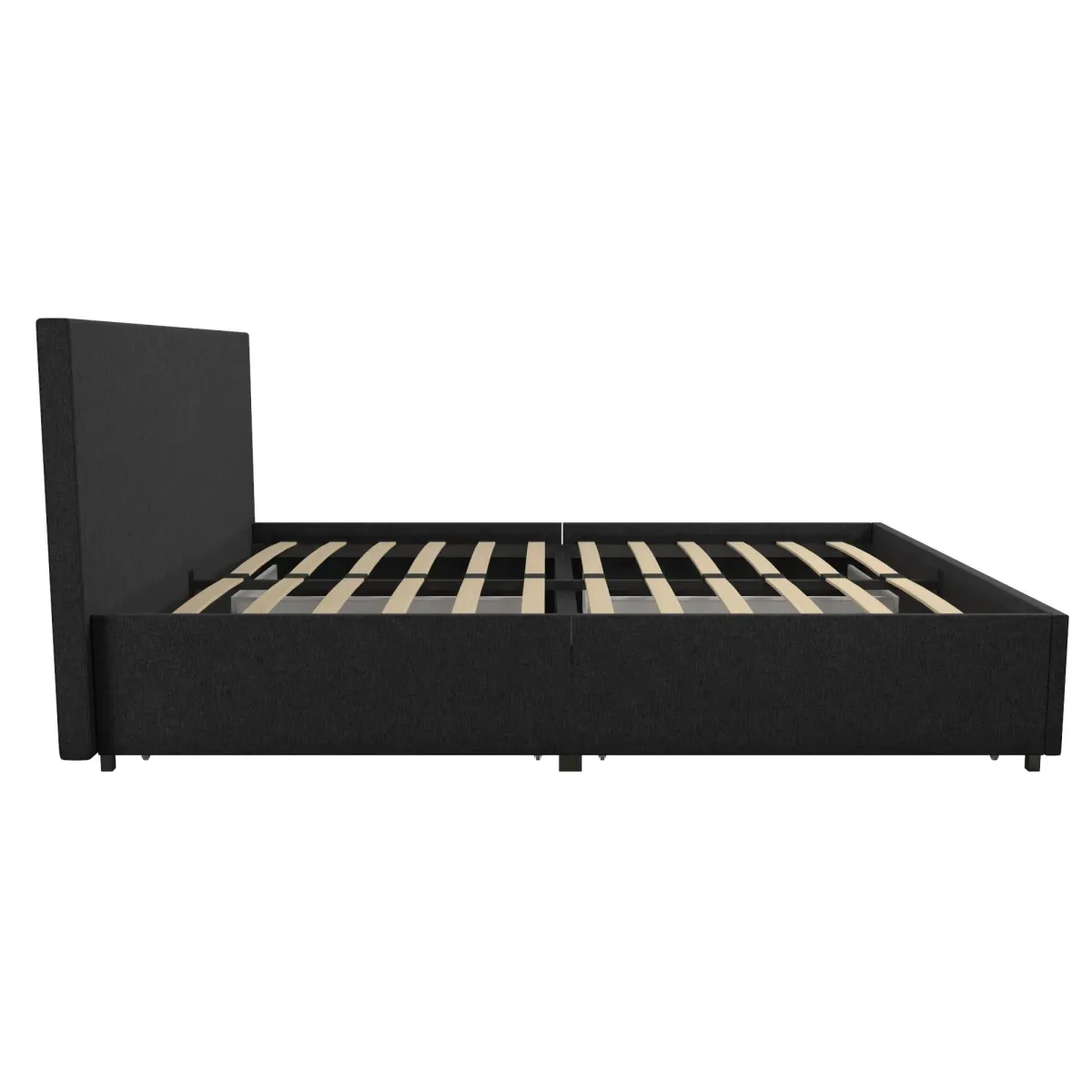 Kelly Upholstered Bed with 4 Storage Drawers