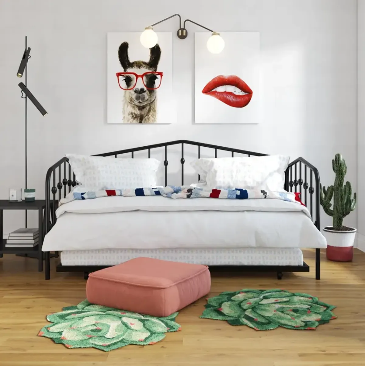 Bushwick Metal Daybed & Trundle