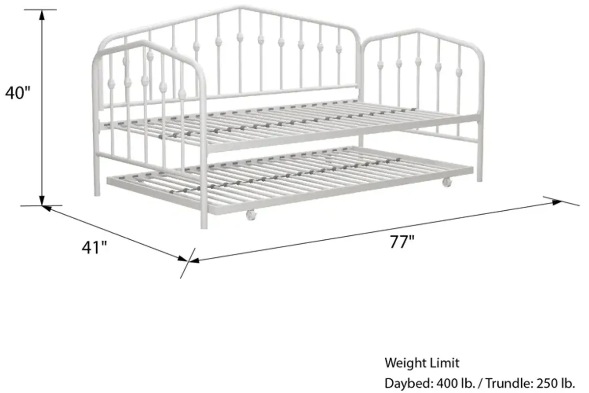 Bushwick Metal Daybed & Trundle