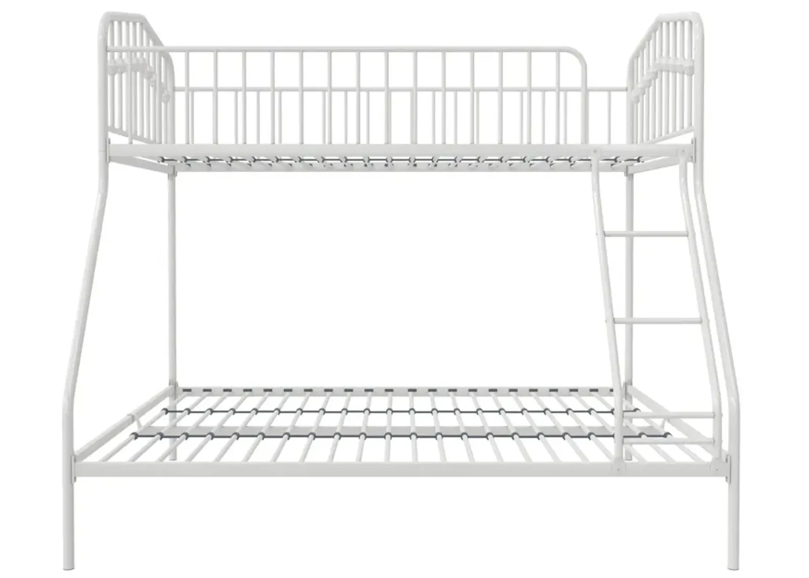 Bushwick Metal Bunk Bed with Secured Metal Slats and Integrated Ladder