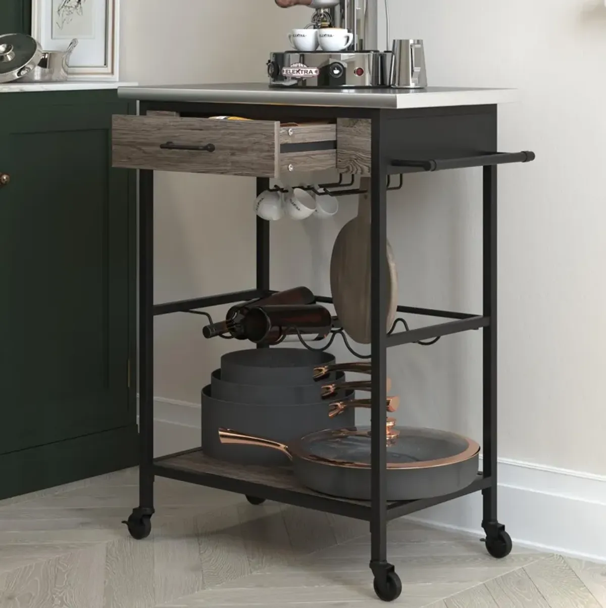 Nora Multifunctional Kitchen Cart