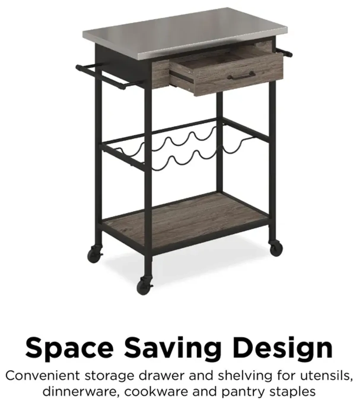 Nora Multifunctional Kitchen Cart