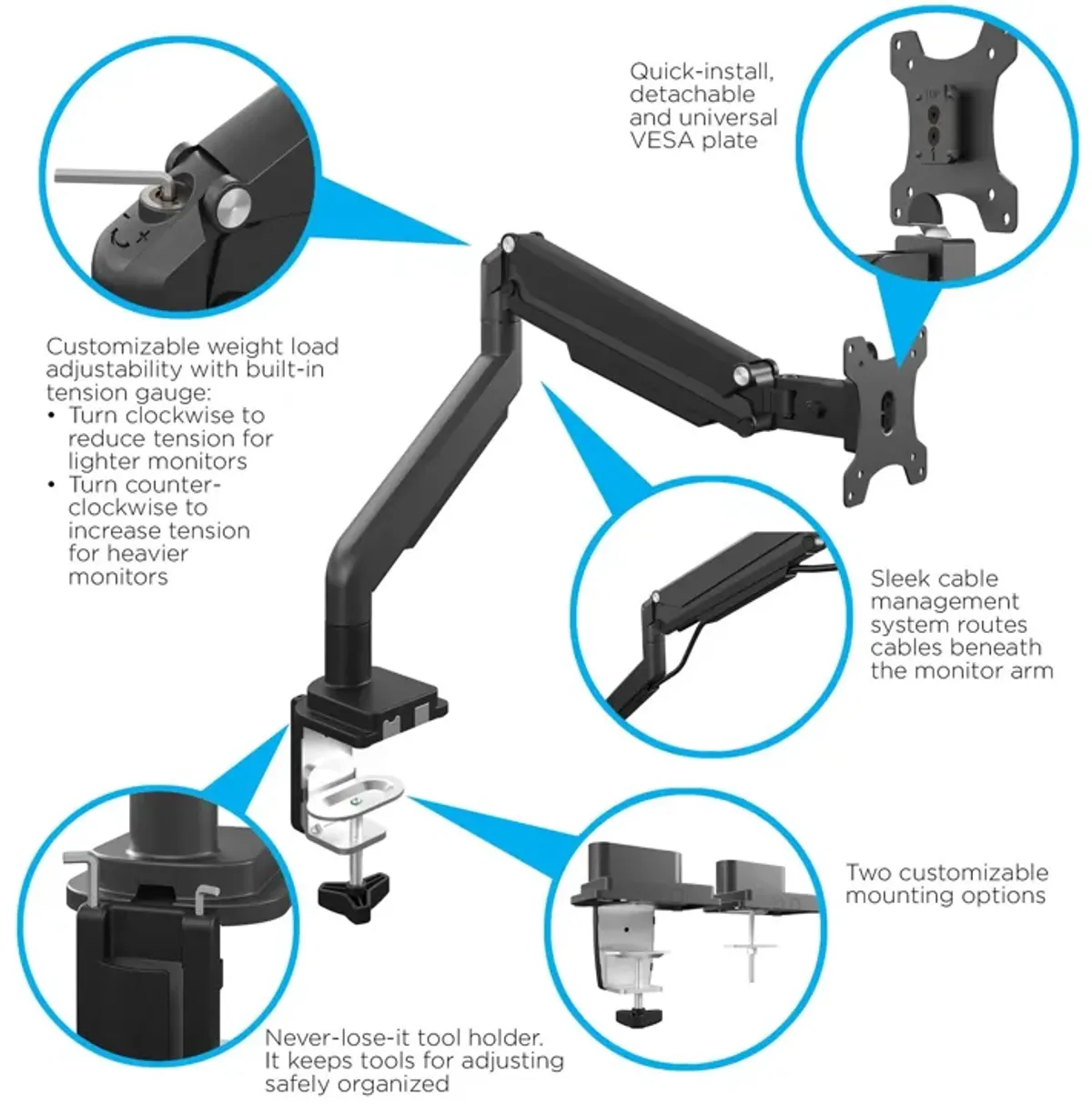 Single Monitor Arm