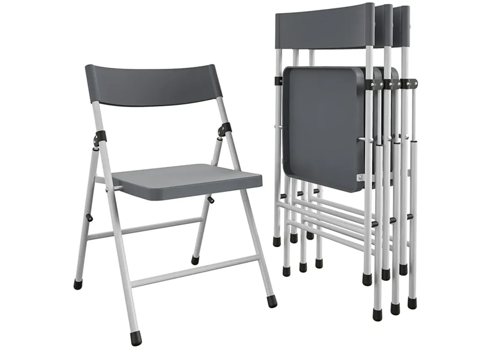 Kid's Plastic Pinch-Free Folding Chair, Set of 4