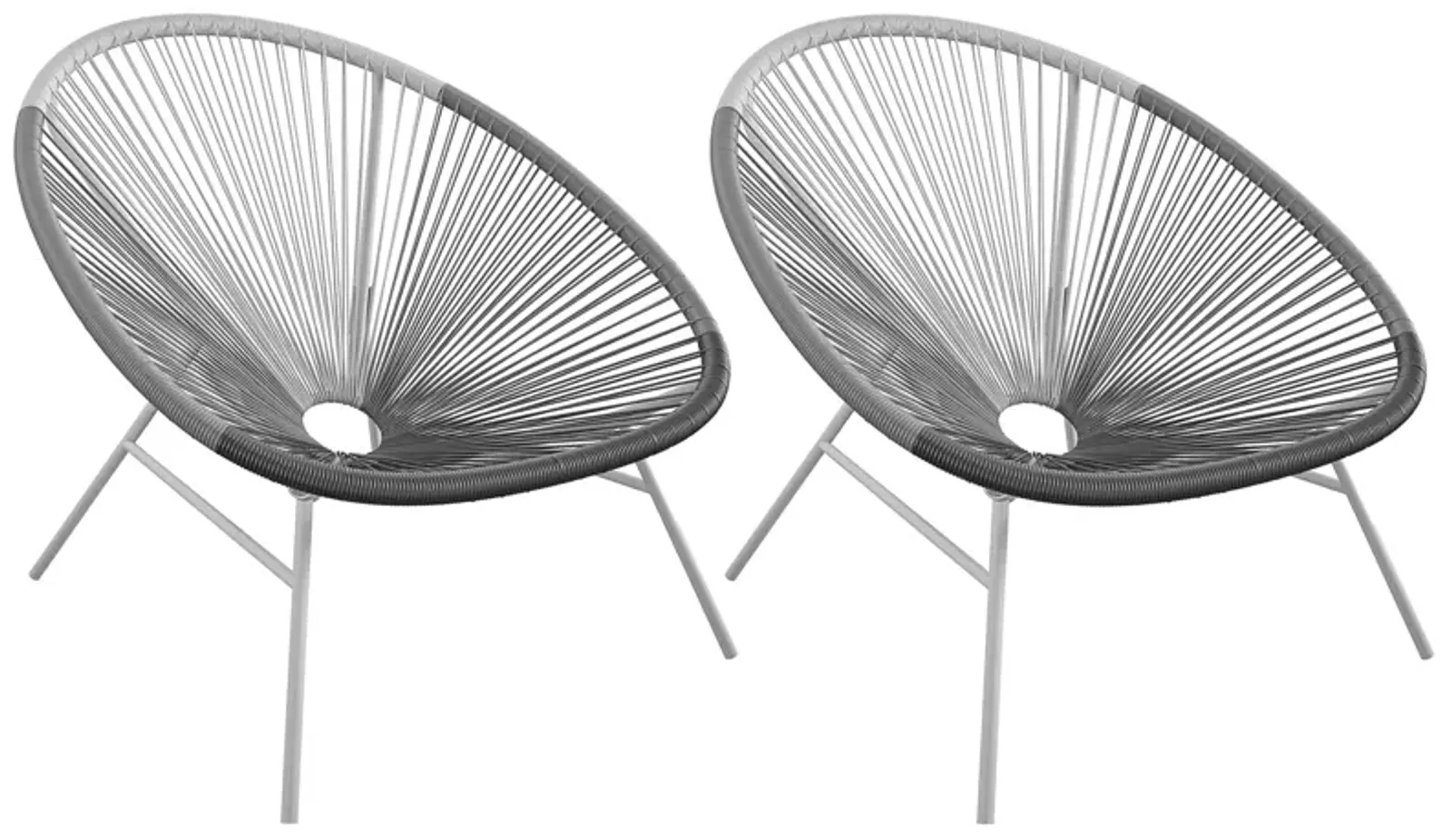 Avo Collection Indoor/Outdoor XL Lounge Chair, Set of 2