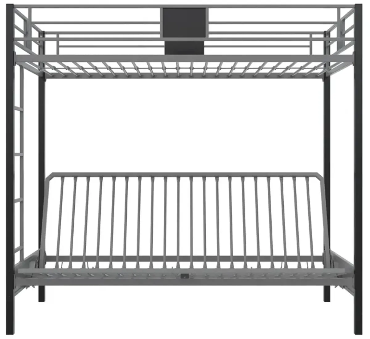 Silver Screen Twin/Futon Metal Bunk Bed