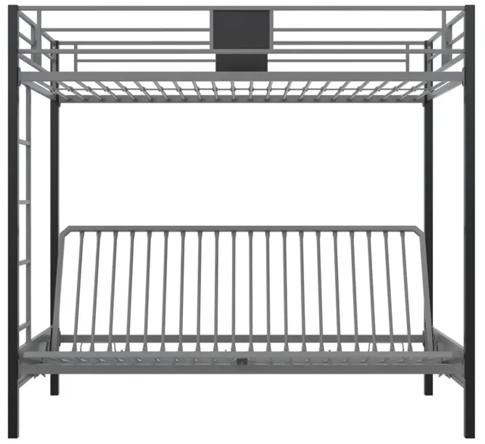 Silver Screen Twin/Futon Metal Bunk Bed