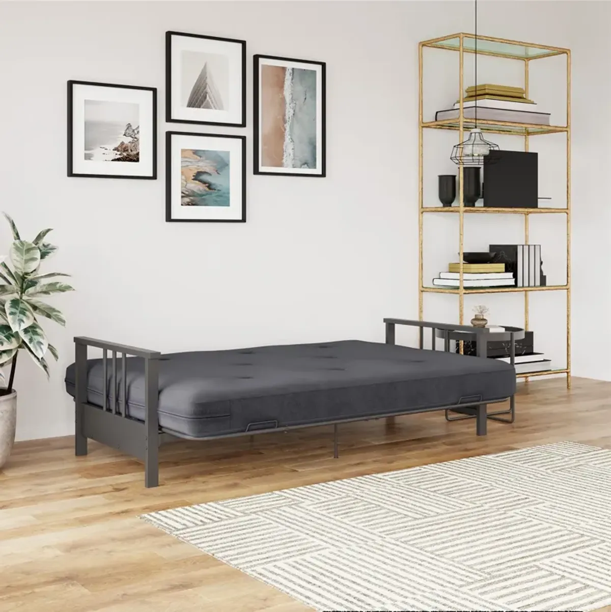 Harlow Metal Arm Full Size Futon