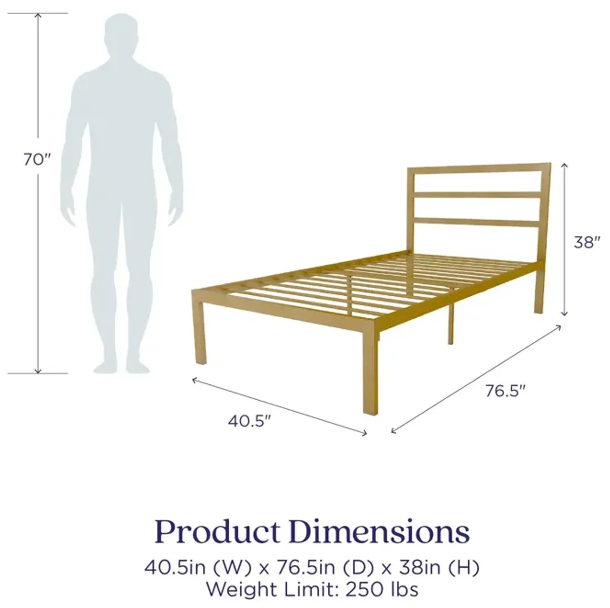 Premium Modern Platform Bed with Headboard