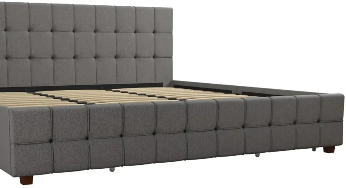 Elizabeth Upholstered Bed with Storage