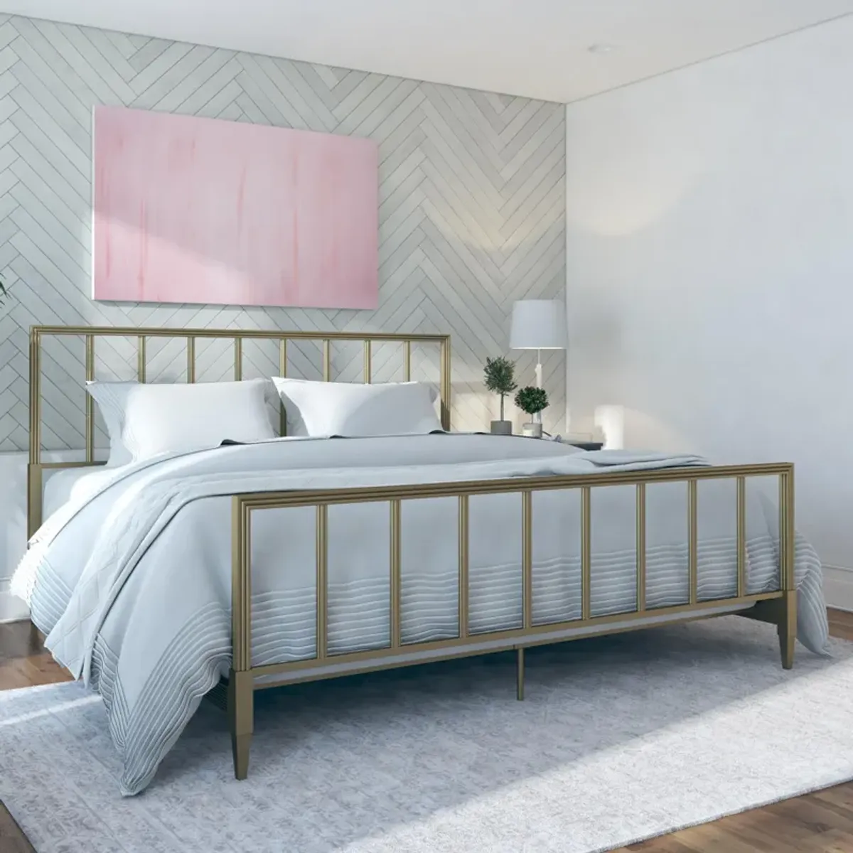 Blair Brass Metal Bed