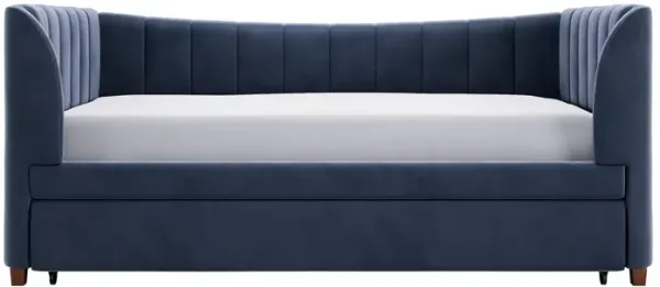 Valentina Upholstered Daybed with Trundle and Vertical Stitching