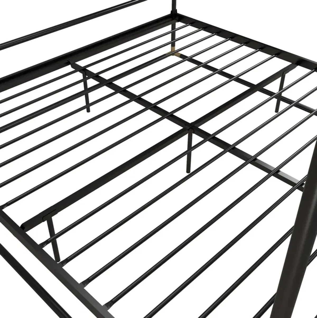 Celeste Canopy Metal Bed with Gold Accents