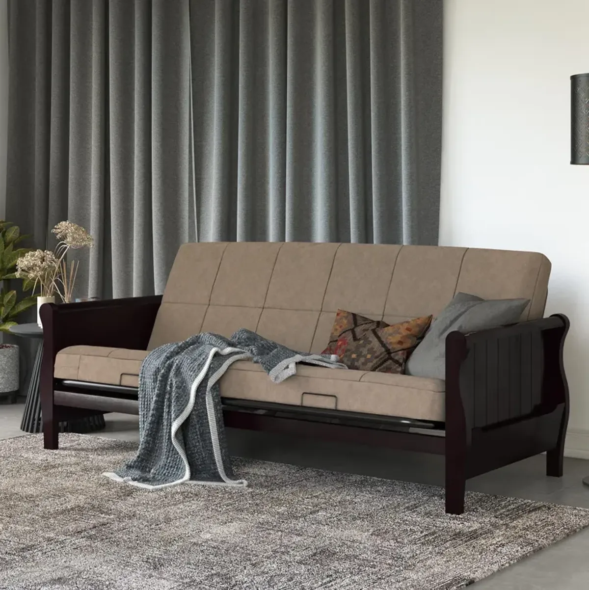 Willow 6 Inch Full Size Quilted Microfiber Futon Mattress