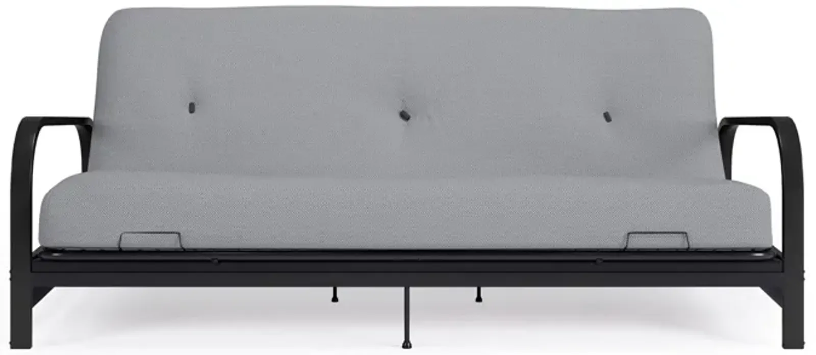 Cleo Black Metal Arm Full Size Futon Frame