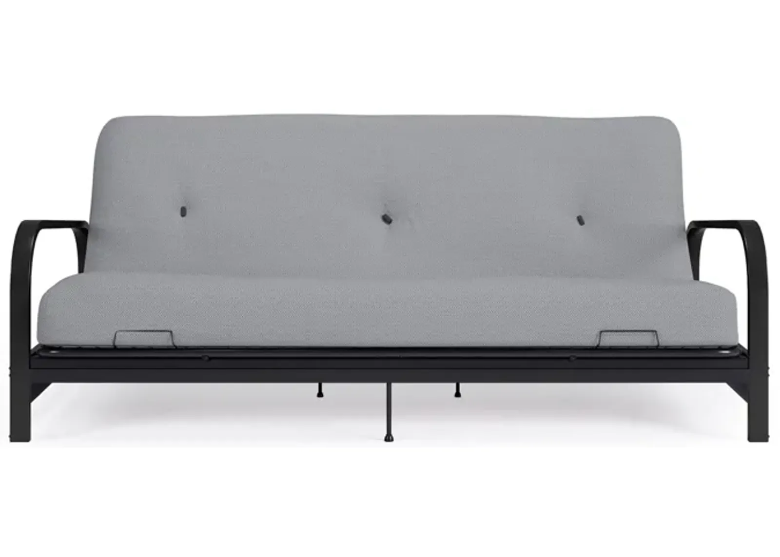 Cleo Black Metal Arm Full Size Futon Frame