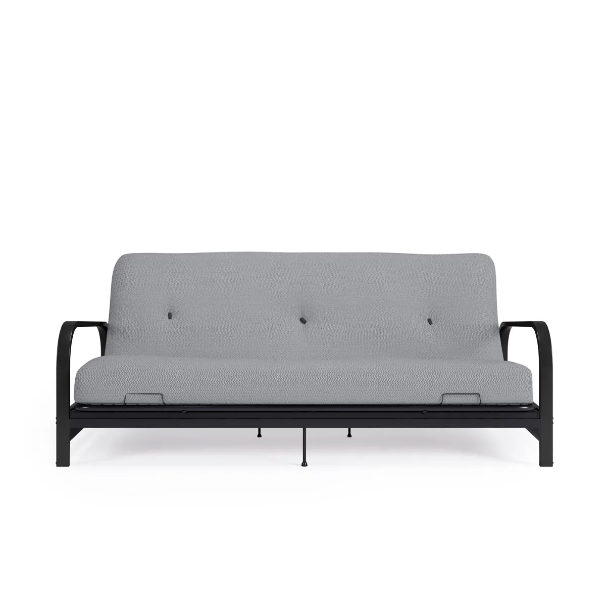 Cleo Black Metal Arm Full Size Futon Frame