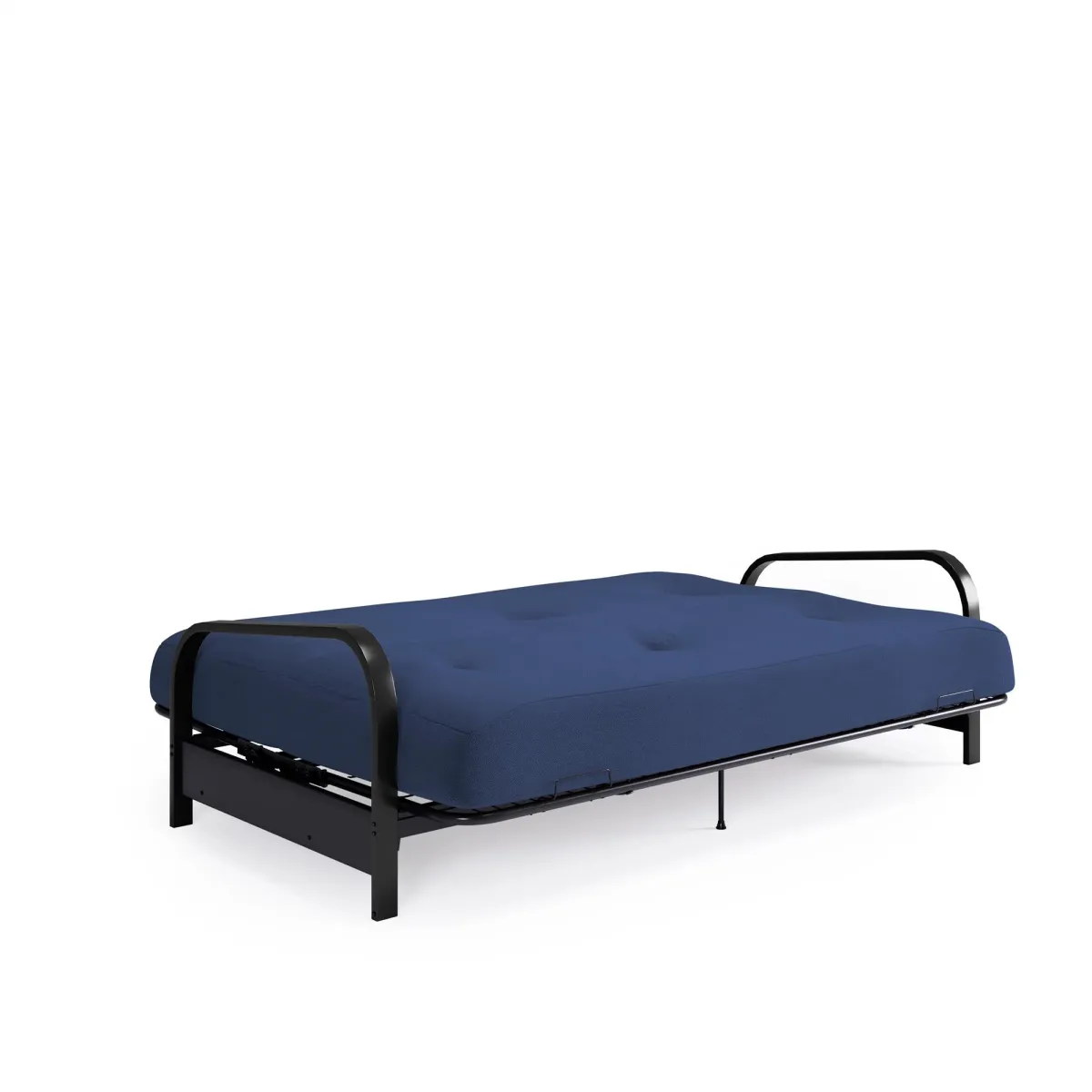 Cleo Black Metal Arm Full Size Futon Frame