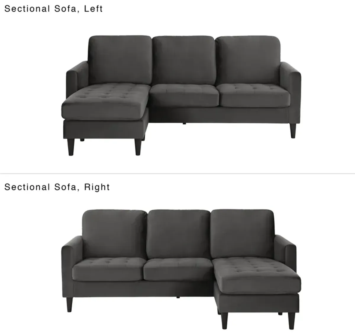 Strummer Reversible Sectional Sofa Couch