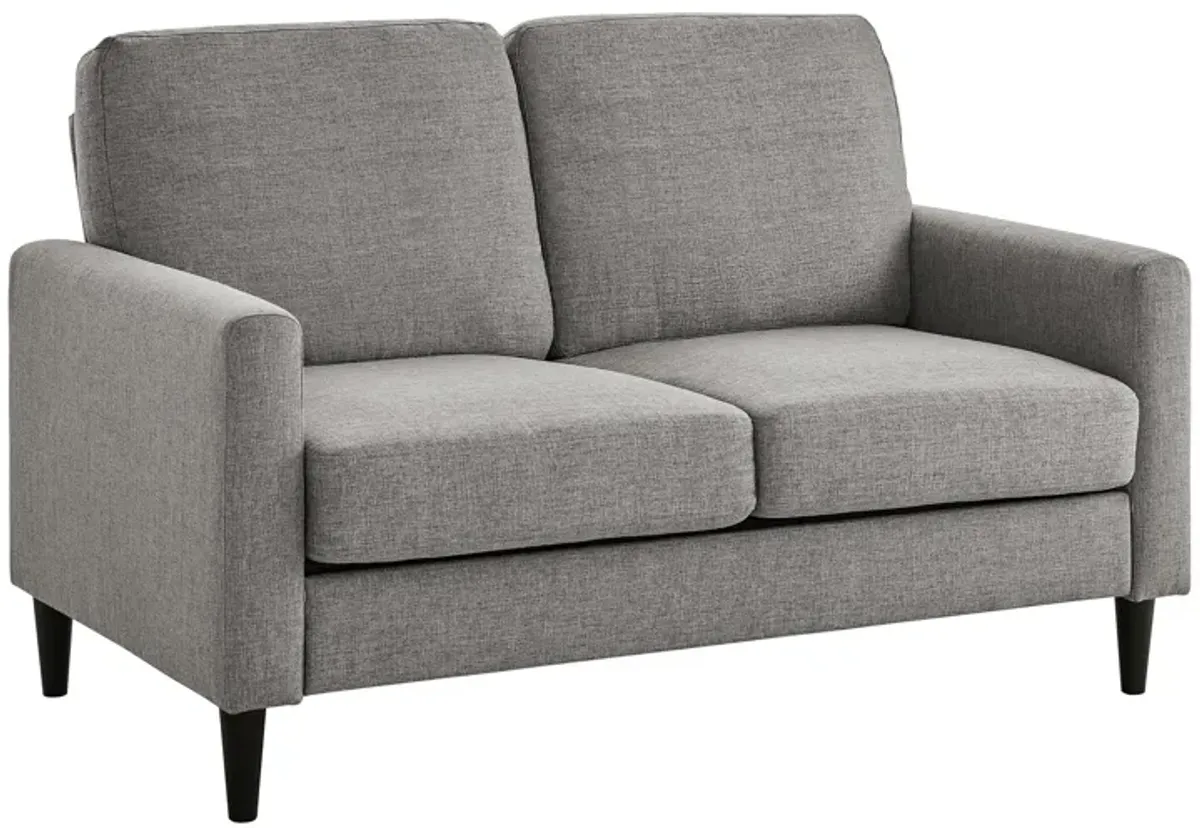 Kaci Linen Upholstered Loveseat Sofa