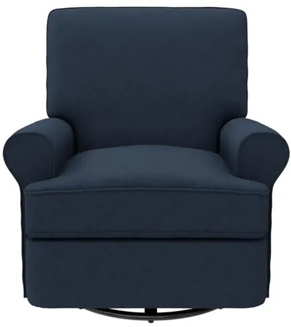 Tiana Swivel Glider Recliner Chair with Big Roll Arms and Pillowback