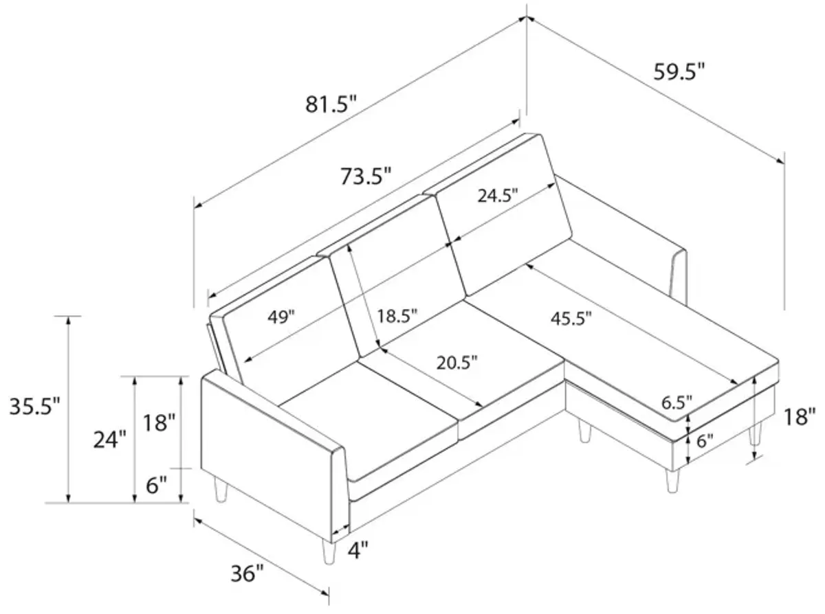 Winston Reversible Sofa Sectional