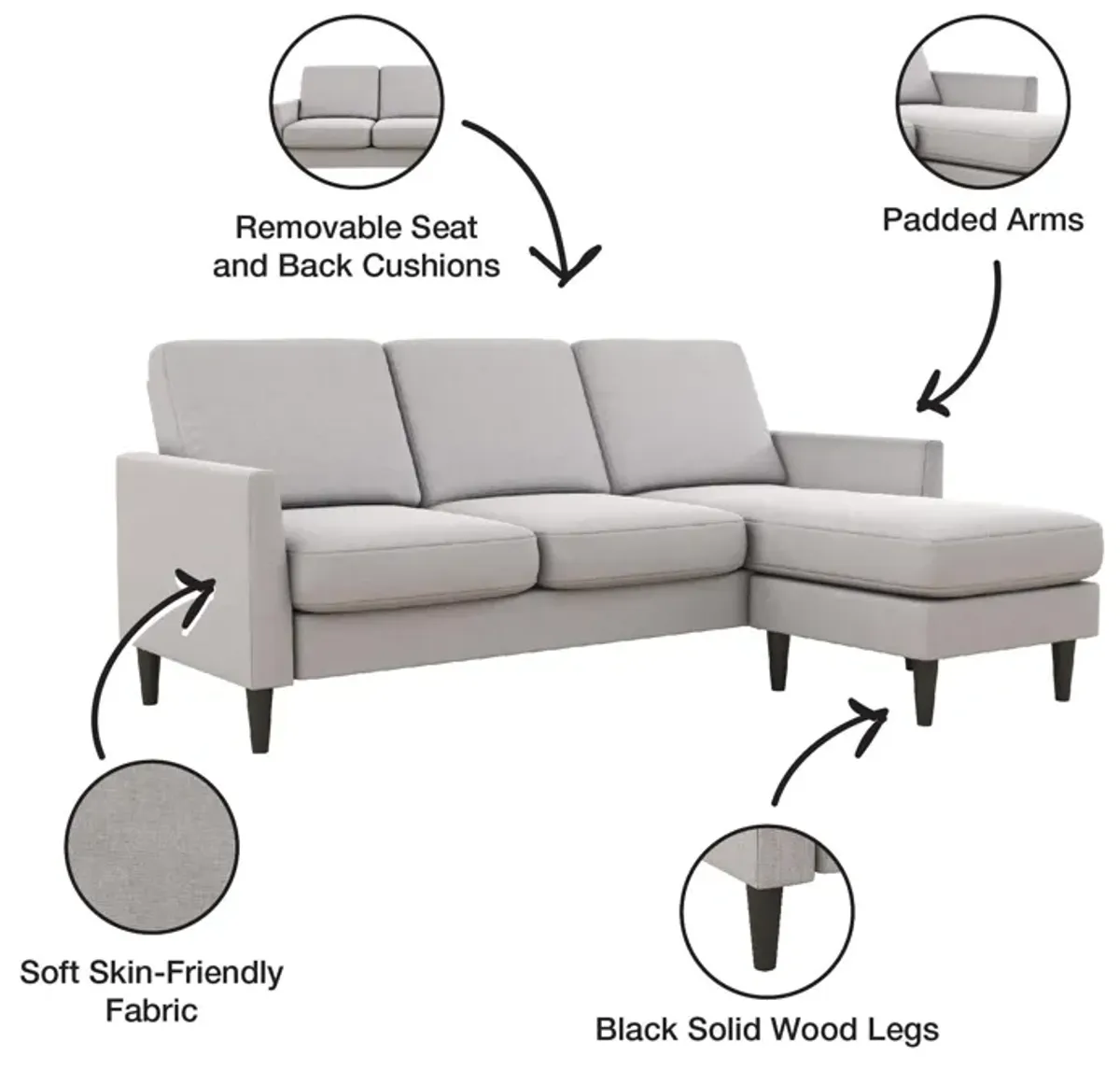 Winston Reversible Sofa Sectional