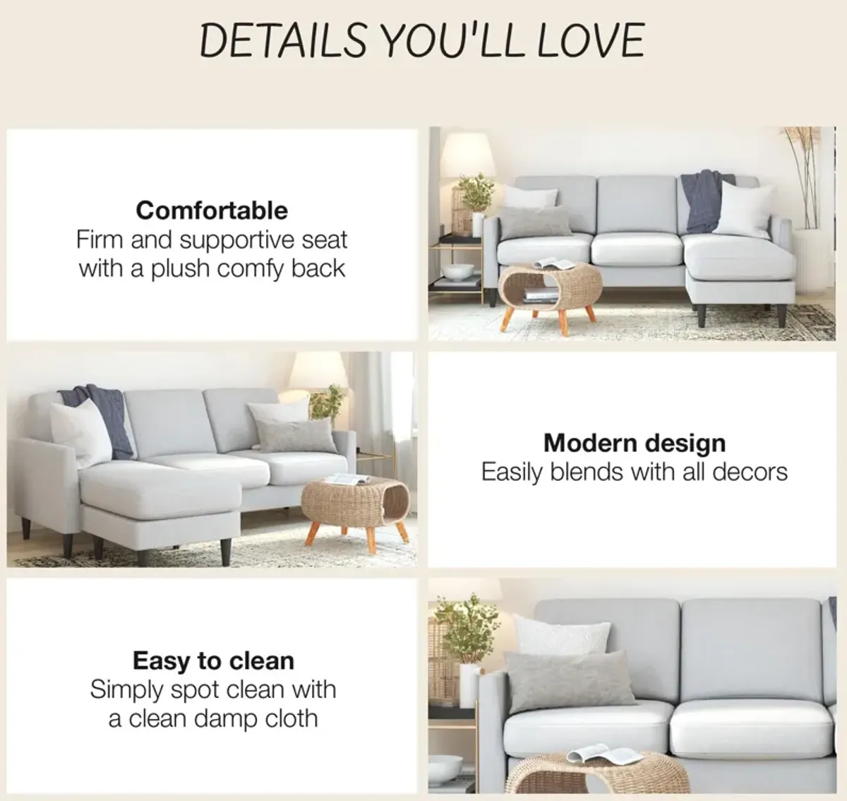 Winston Reversible Sofa Sectional