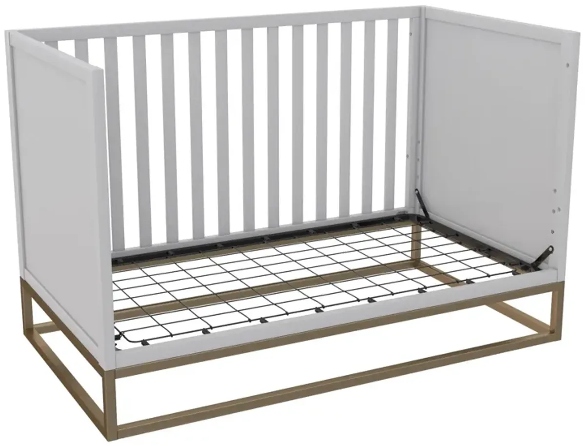 Haven 3 in 1 Wood Crib with Metal Base