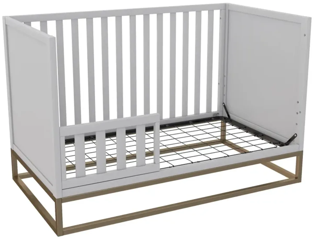 Haven 3 in 1 Wood Crib with Metal Base