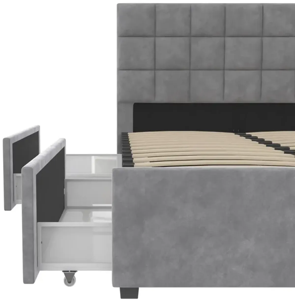 Serena Upholstered Bed with Drawers