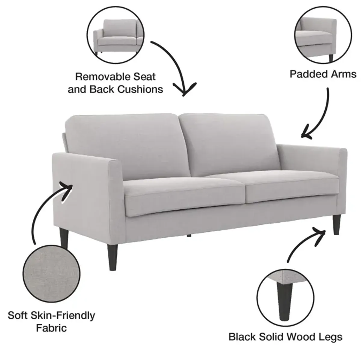 Winston Sofa with Pocket Coils