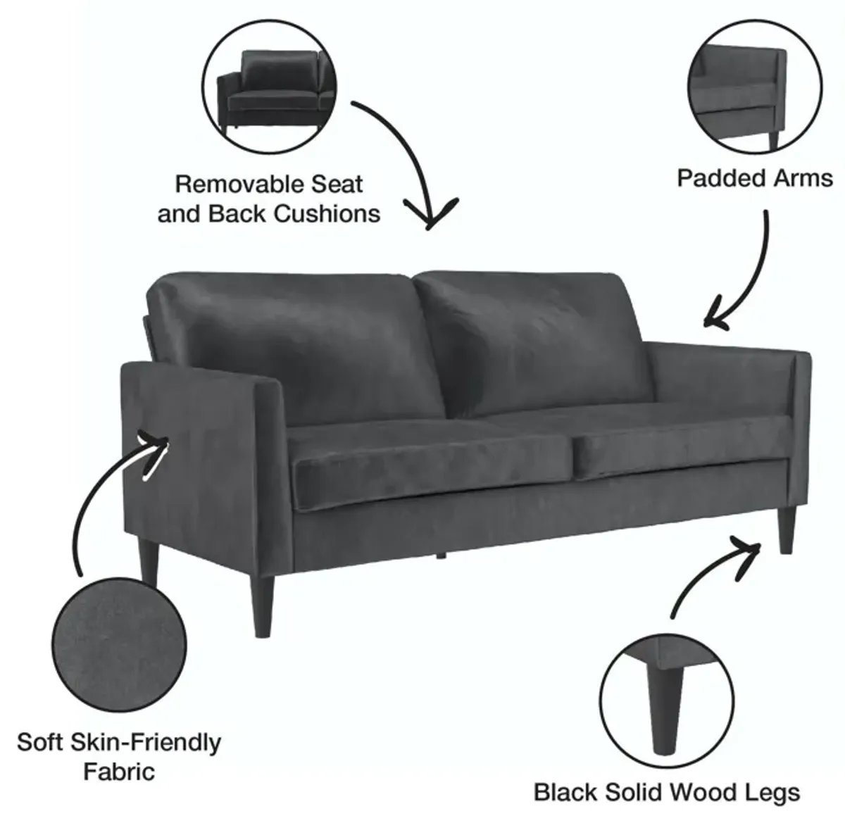 Winston Sofa with Pocket Coils