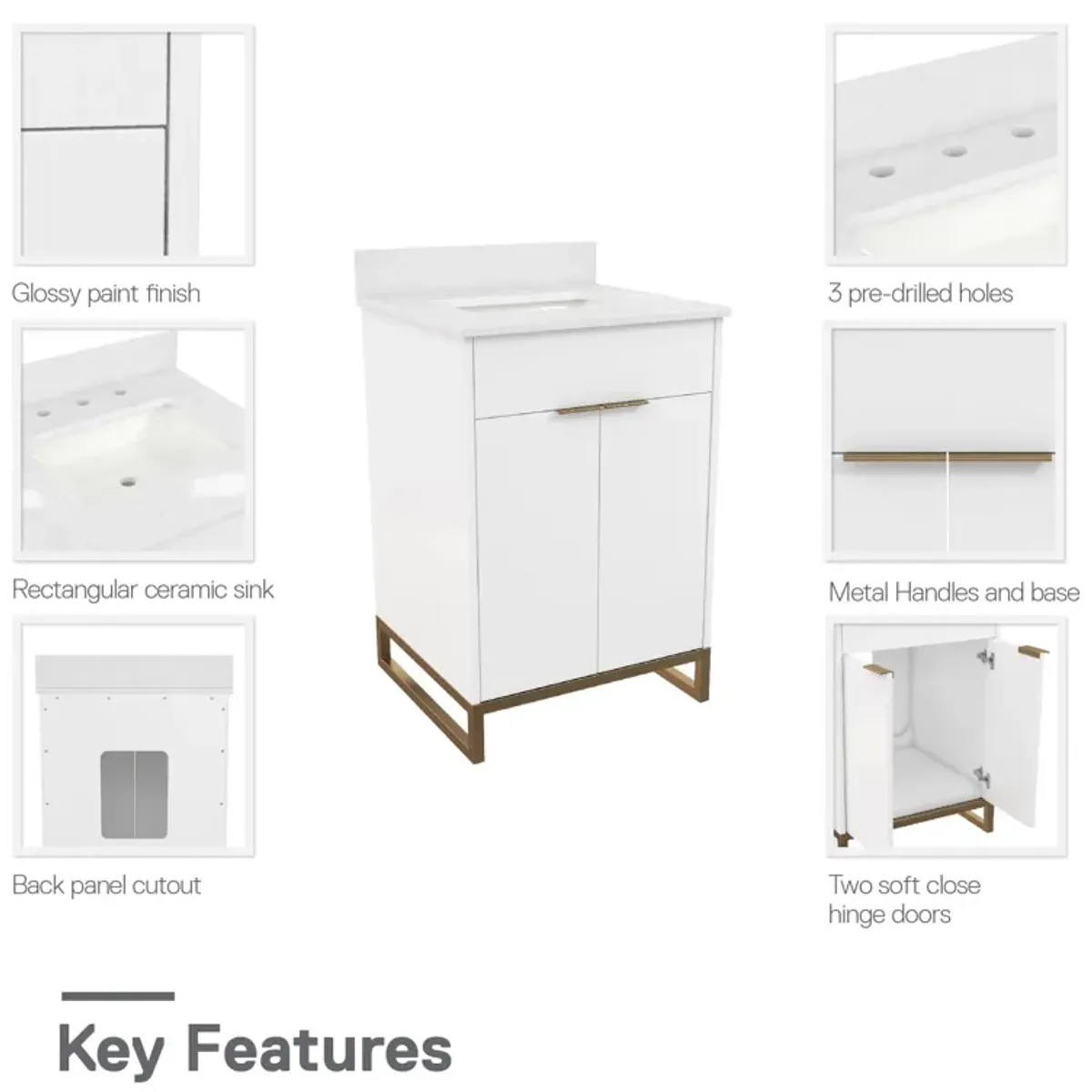 Leona 24 Inch Bathroom Vanity