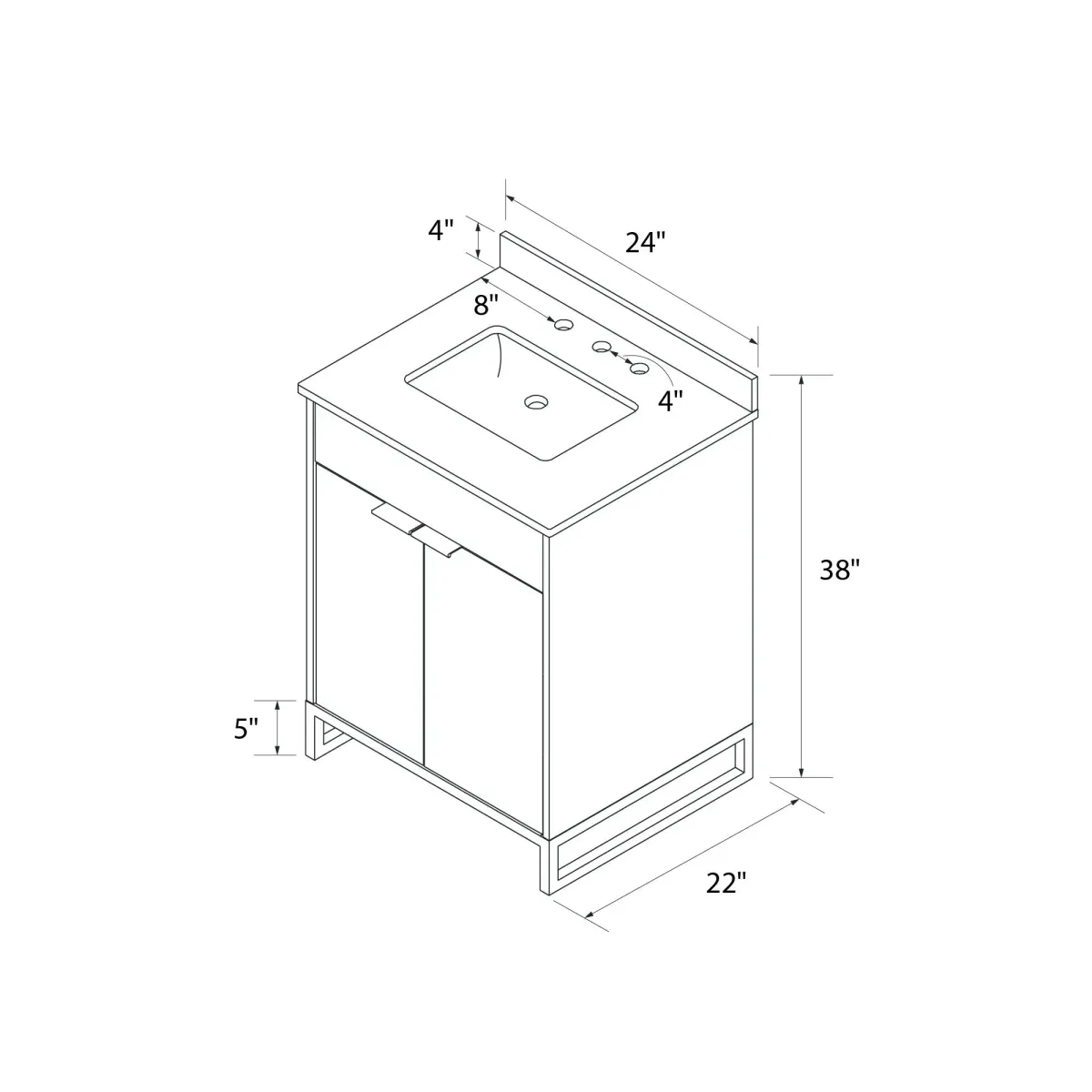 Leona 24 Inch Bathroom Vanity