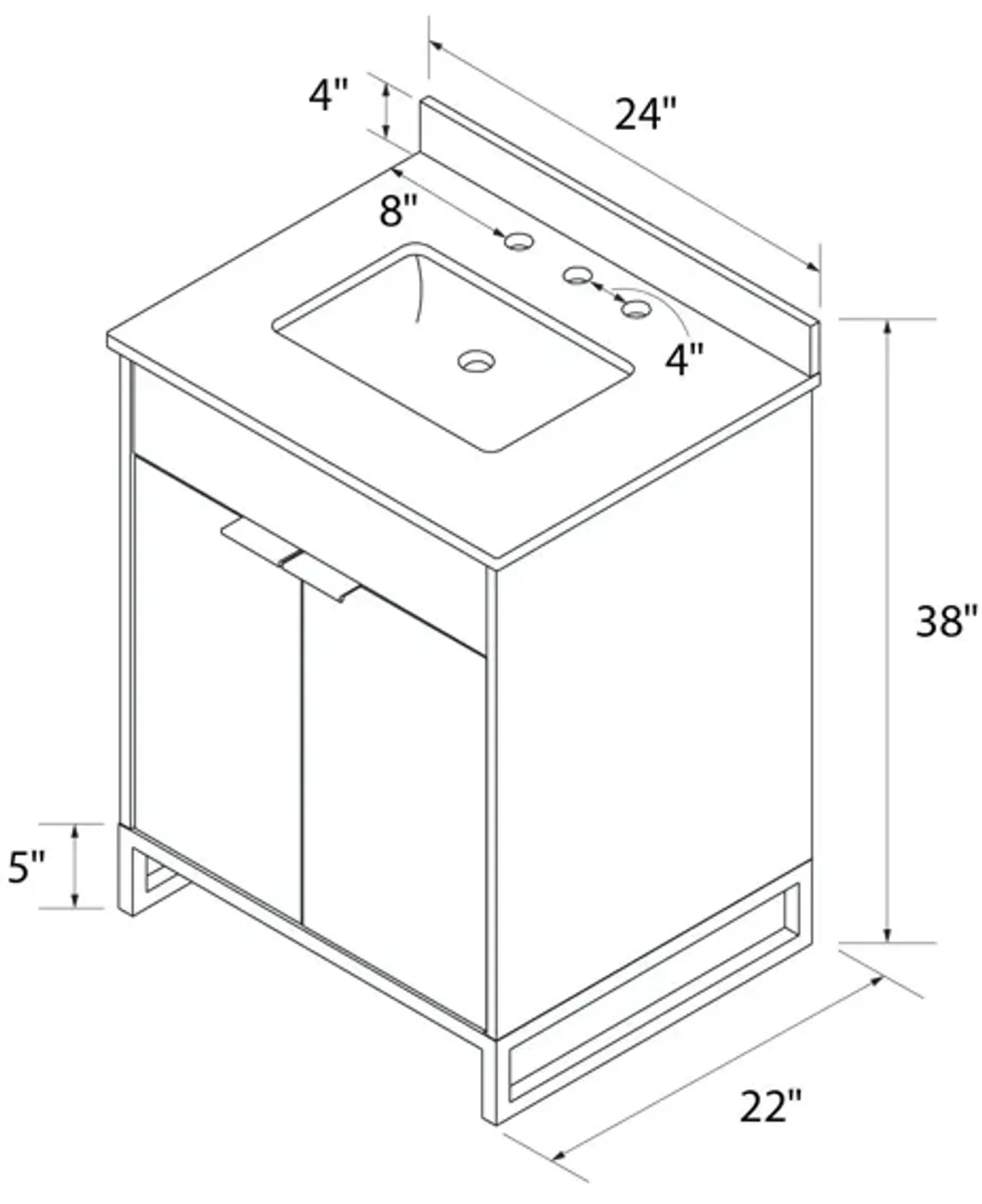 Leona 24 Inch Bathroom Vanity