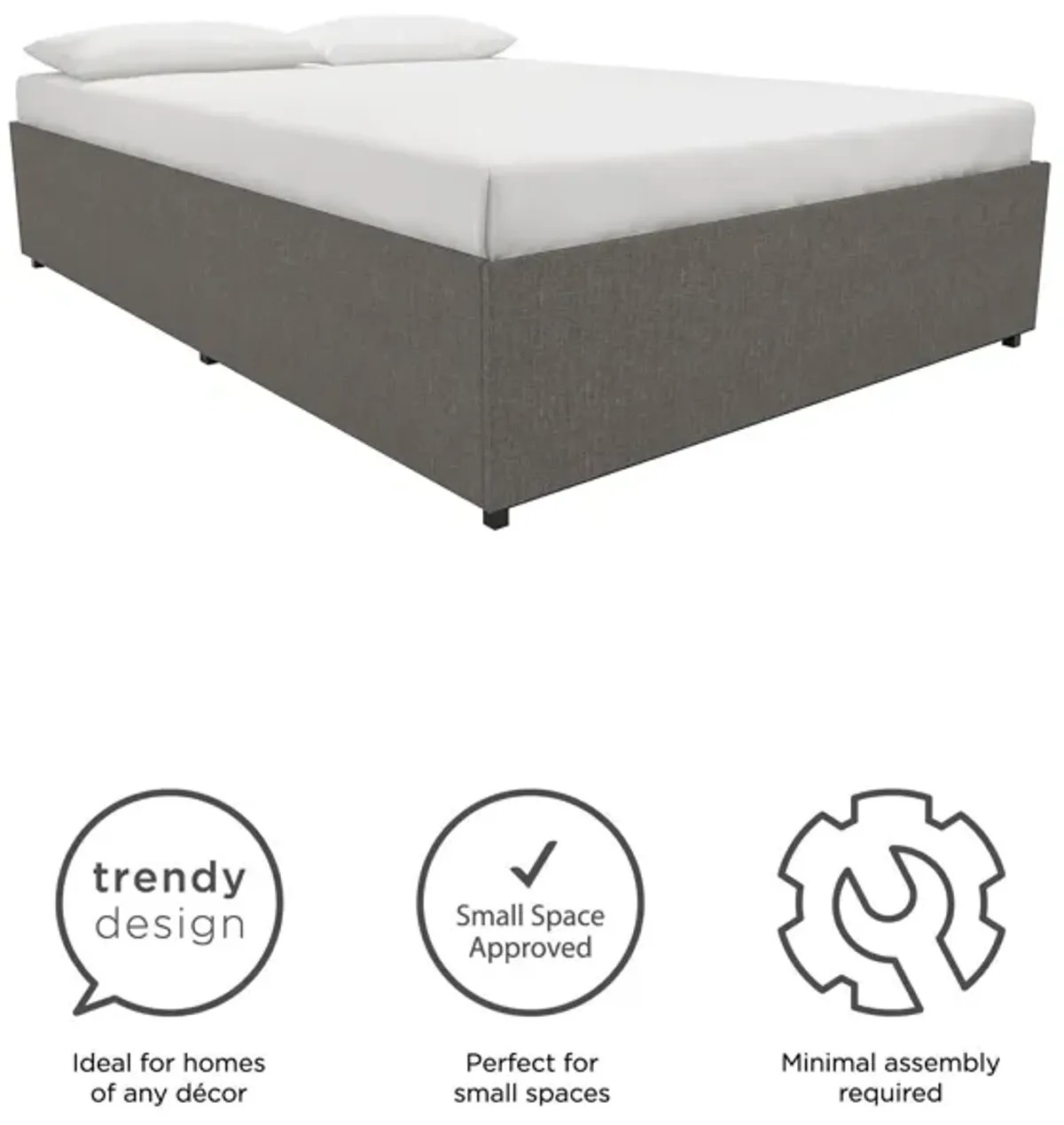 Maven Platform Bed with 2 Storage Drawers