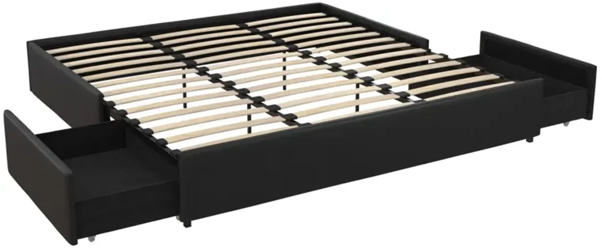 Maven Platform Bed with 2 Storage Drawers